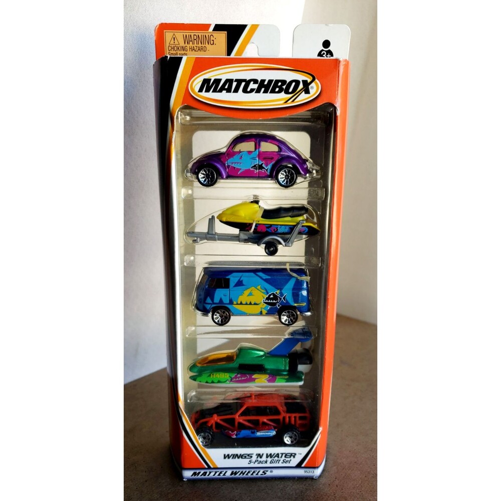 2000 Matchbox WINGS 'N WATER 5-PACK GIFT SET  Collector #95315 1:64 VW Panel Bug